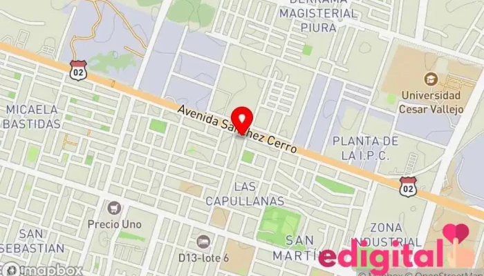 mapa de Botica Las Capullanas Farmacia en Piura