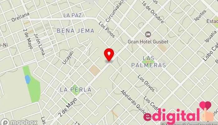 mapa de Botica Las Perlas Tienda de comestibles, periódicos y medicamentos en Pucallpa