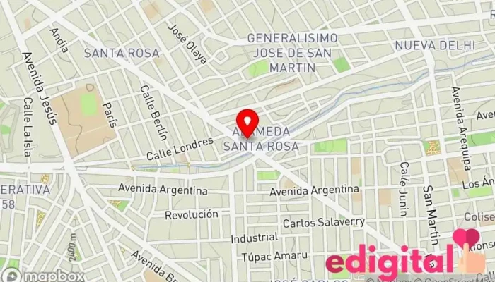 mapa de Botica Leyvafarma Farmacia en Arequipa