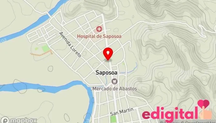 mapa de Botica Los Ángeles Farmacia en Saposoa
