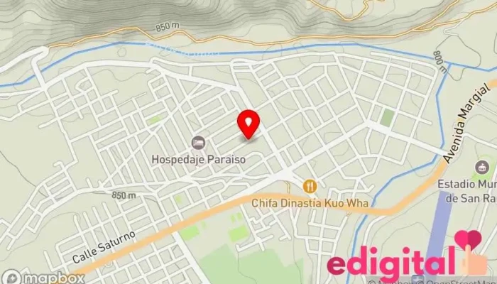 mapa de Botica Los Angeles Farmacia en San Ramón
