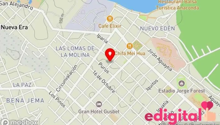 mapa de Botica M & W Farmacia en Pucallpa