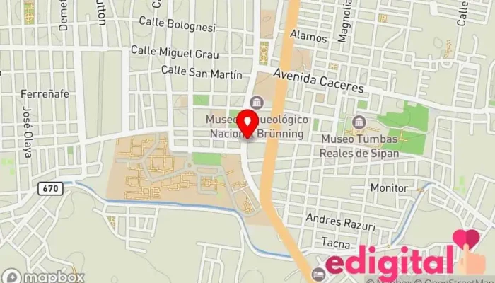 mapa de Botica Mac Salud Farmacia en Lambayeque