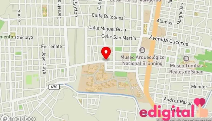 mapa de Botica Magna Farmacia en Lambayeque