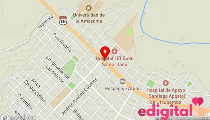 mapa de Botica Mais Acda Farmacia en Bagua Grande