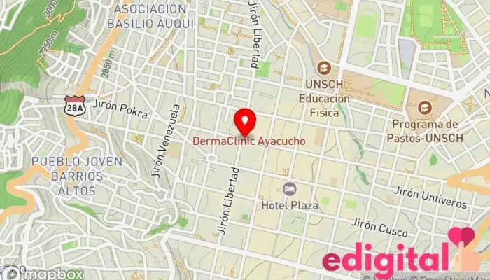 mapa de Botica Farmacia en Ayacucho