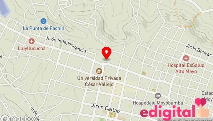 mapa de Botica Farmacia en Moyobamba