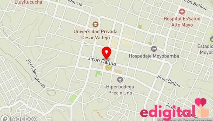 mapa de Botica Marifarma Farmacia en Moyobamba
