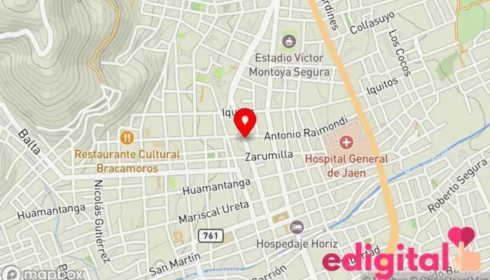 mapa de Botica marifarma Farmacia en Jaén