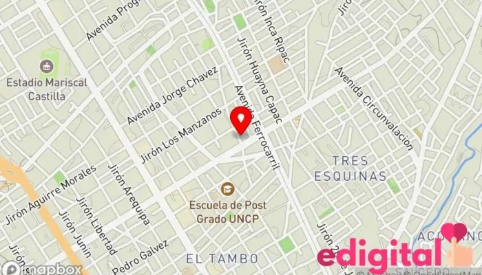 mapa de Botica MC PHARMA Farmacia en Huancayo