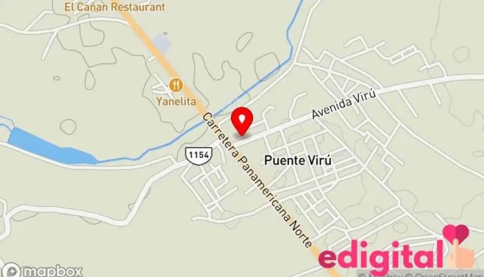 mapa de Botica Medic Farma Farmacia en Puente Virú