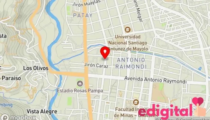 mapa de Botica MEDICPHARMA Farmacia en Huaraz
