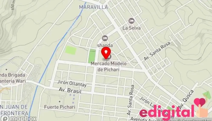 mapa de Botica Medifarm Farmacia en Pichari