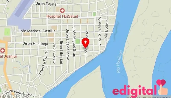 mapa de Botica Medina Farma Farmacia en Juanjuí