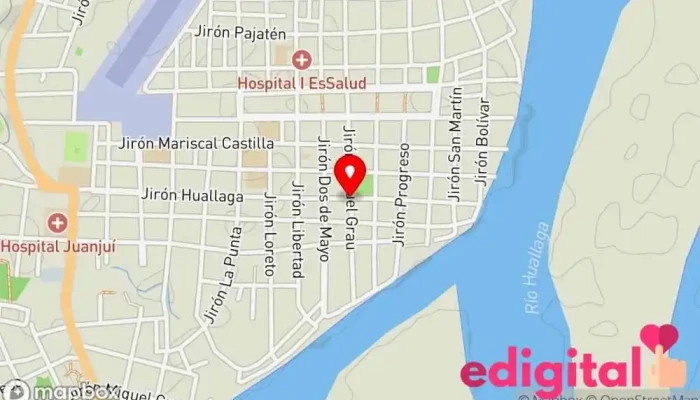 mapa de Botica Medinafarma Farmacia en Juanjuí