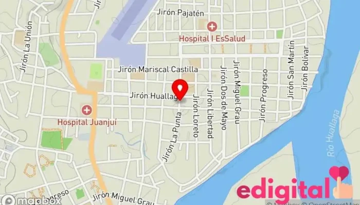 mapa de Botica Mi Angel Farmacia en Juanjuí