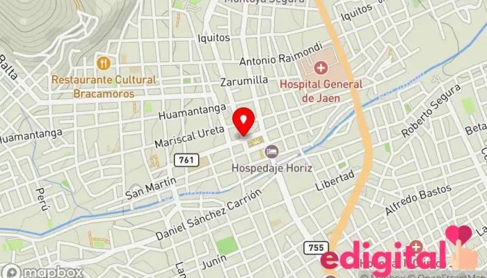 mapa de Botica Mi Farma Farmacia en Jaén