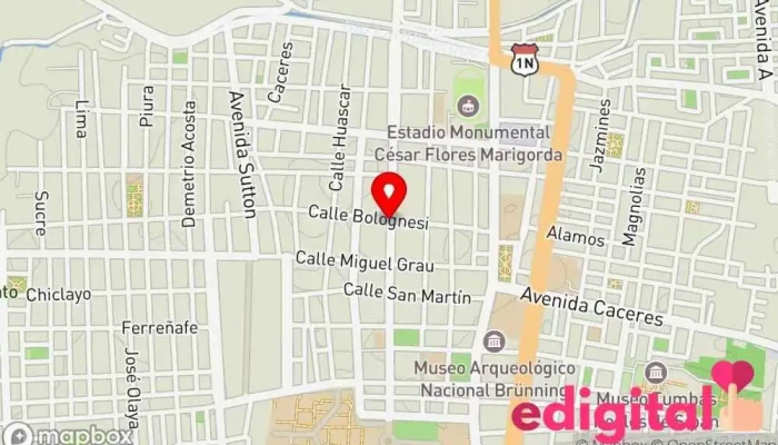 mapa de Botica Mi Felicidad Farmacia en Lambayeque
