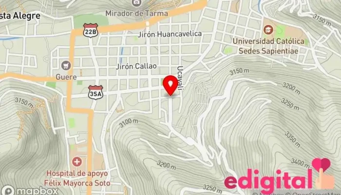mapa de Botica Mi Salud Farmacia en Tarma