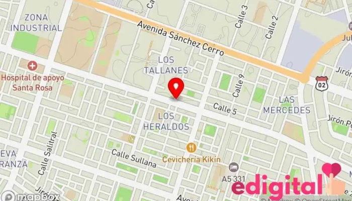 mapa de Botica Mifarma T58 Farmacia en Piura