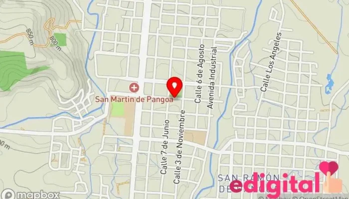 mapa de Botica Morveli Farmacia en San Martín de Pangoa