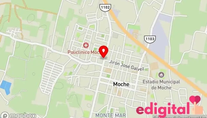 mapa de Botica Muchik Farma Farmacia en Moche