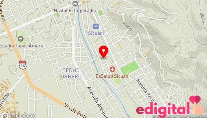 mapa de Botica Mult. Farma Hogar Farmacia en Sicuani