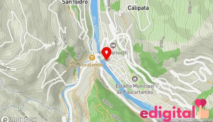 mapa de Botica Multifarma Señor De Huanca. Farmacia en Paucartambo