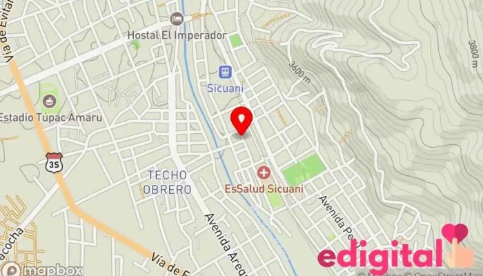 mapa de BOTICA MULTISERVICIOS FARMA FE Tienda de fármacos orgánicos en Sicuani