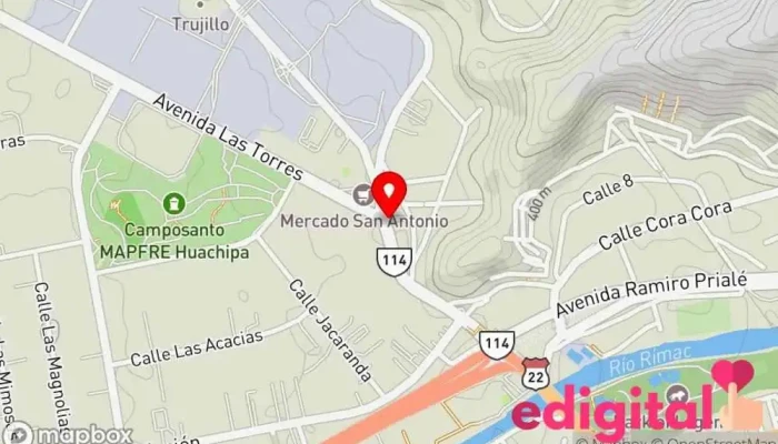 mapa de Botica Mysalud Farmacia en Lurigancho-Chosica