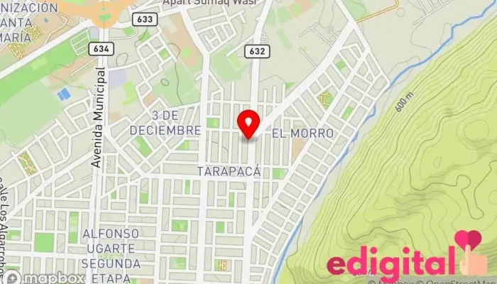 mapa de Botica Nino Divino Farmacia en Tacna