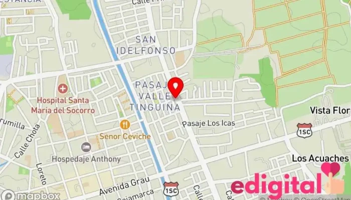mapa de Botica Niño Jesús Farmacia en Ica