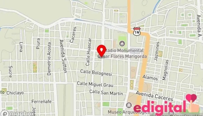 mapa de Botica Nortsalud Farmacia en Lambayeque