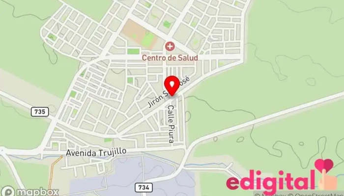 mapa de Botica Ohsanna Perú Farmacia en Laredo