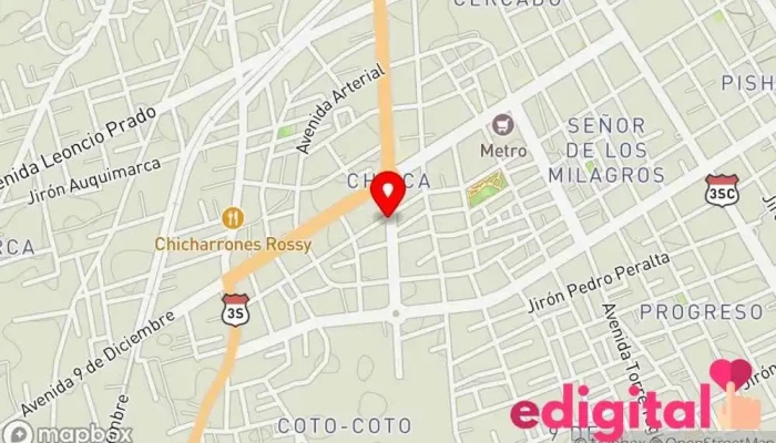 mapa de BOTICA OMNIFARMA Farmacia en Chilca