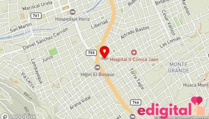 mapa de Botica Onar Farmacia en Jaén