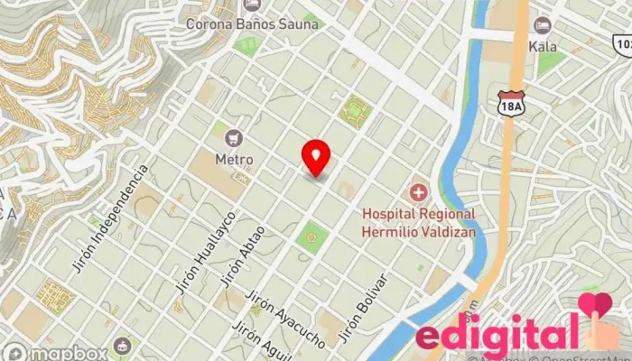 mapa de Botica Oriente Dental Farmacia en Huánuco