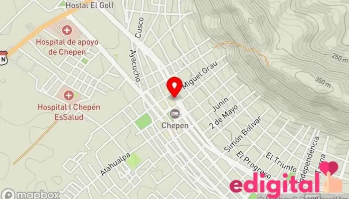 mapa de Botica Palma Bella Farmacia en Chepén