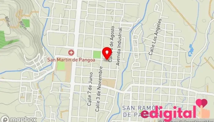 mapa de Botica Pangoa Farmacia en San Martín de Pangoa