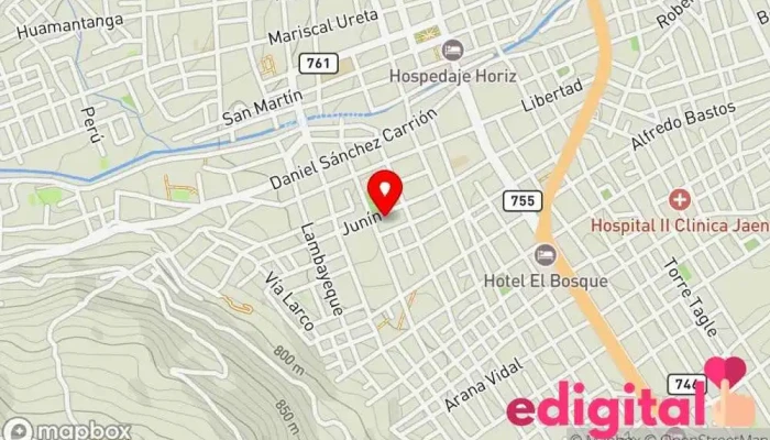 mapa de BOTICA & PERFUMERÍA DEYFARMA Tienda de comestibles, periódicos y medicamentos en Jaén