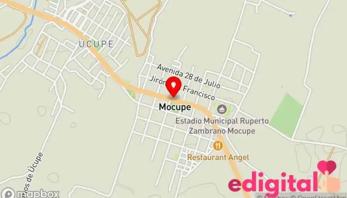 mapa de Botica & Perfumería Josfarmam Farmacia en Mocupe