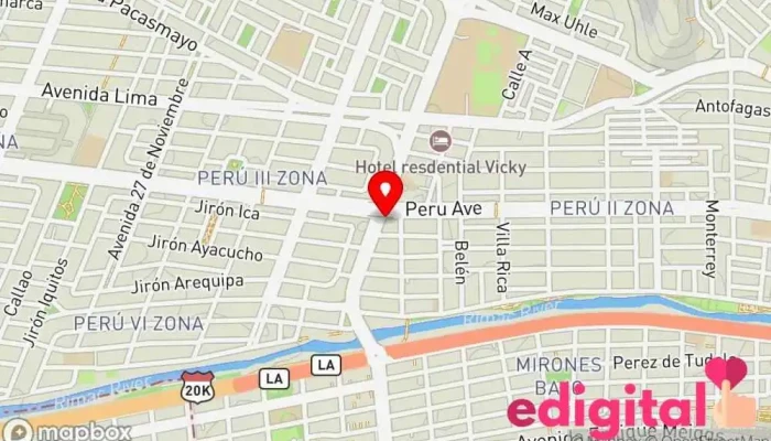 mapa de Botica Peru Farma Farmacia en Lima