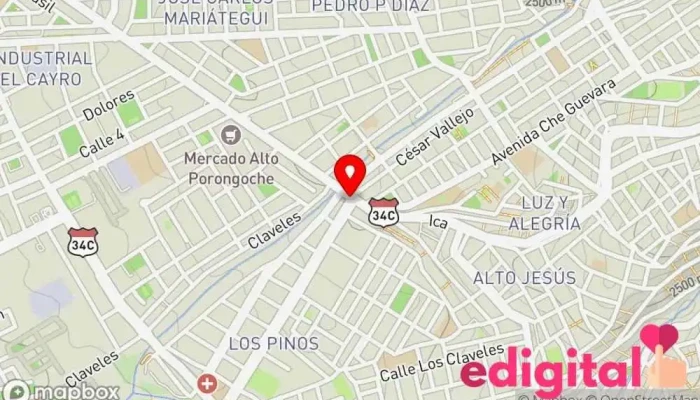 mapa de Botica Portugal Farmacia en Paucarpata