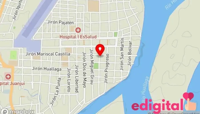 mapa de Botica P&S farma Farmacia en Juanjuí