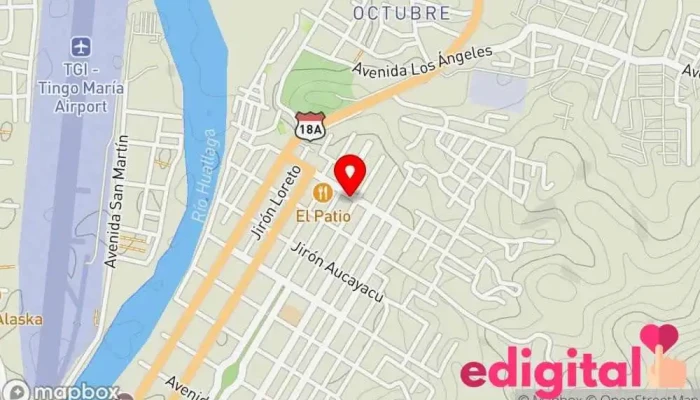 mapa de Botica Rayssa Farmacia en Tingo María