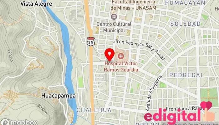 mapa de Botica Robles Farmacia en Huaraz