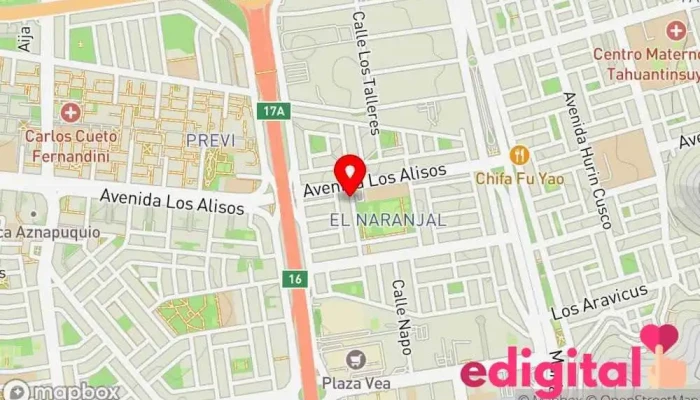 mapa de Botica Rodafarma Farmacia en Independencia