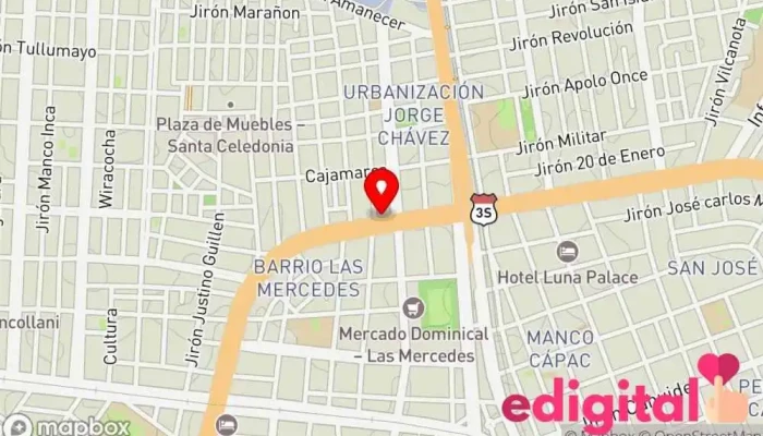 mapa de Botica Roxana Av.Normal con Av.Circunvalacion Farmacia en Juliaca