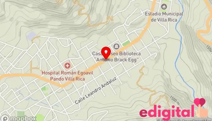 mapa de Botica Roxfarma Farmacia en Villa Rica