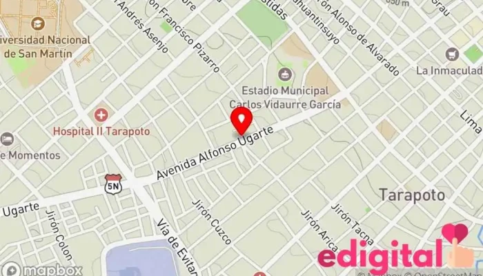 mapa de Botica Salud Farma II Farmacia en Tarapoto